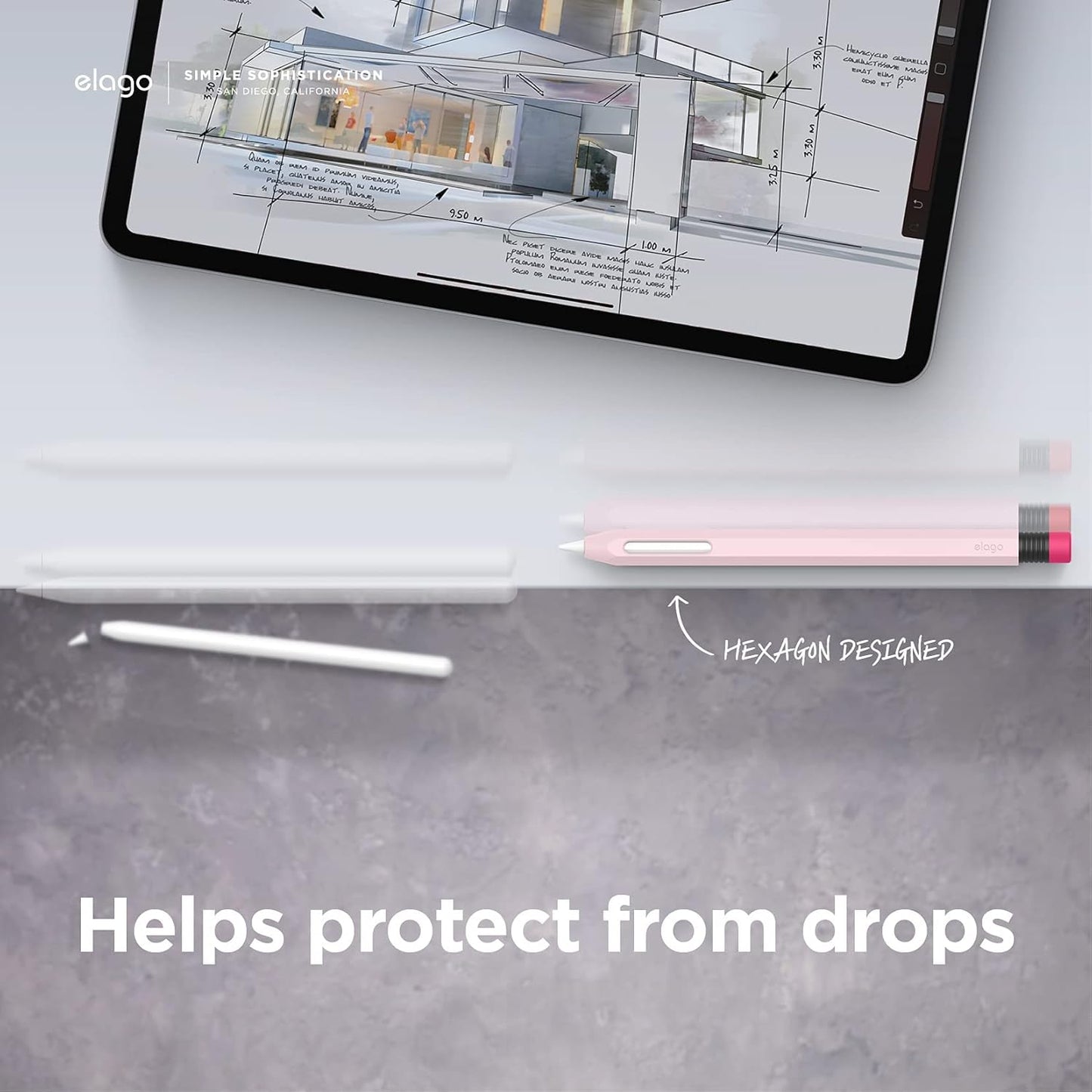 elago Compatible with Apple Pencil Pro Case & Apple Pencil 2nd Generation Case, Compatible with Magnetic Charging, Double Tap, Squeeze, Haptic (Must Read Installation Instructions) [Lovely Pink]