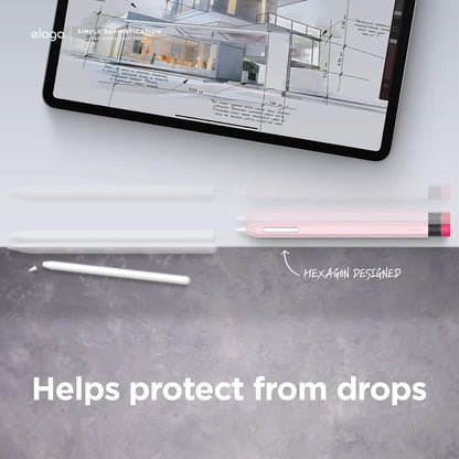 elago Compatible with Apple Pencil Pro Case & Apple Pencil 2nd Generation Case, Compatible with Magnetic Charging, Double Tap, Squeeze, Haptic (Must Read Installation Instructions) [Lovely Pink]