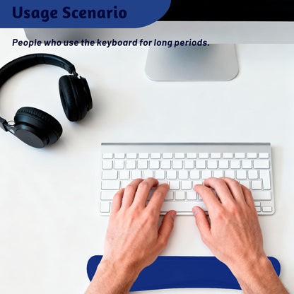 Keyboard Wrist Rest, Thicken Memory Foam Wrist Support Pad for Keyboard, Ergonomic Palm Rest for Pain Relief, Keyboard Wrist Guard for Long Hours of Work, Gaming, Studying, Red