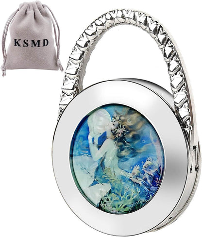 KSMD Purse Hooks for Table & Bars, Portable Handbag Holder - Foldable Table Hook Hanger