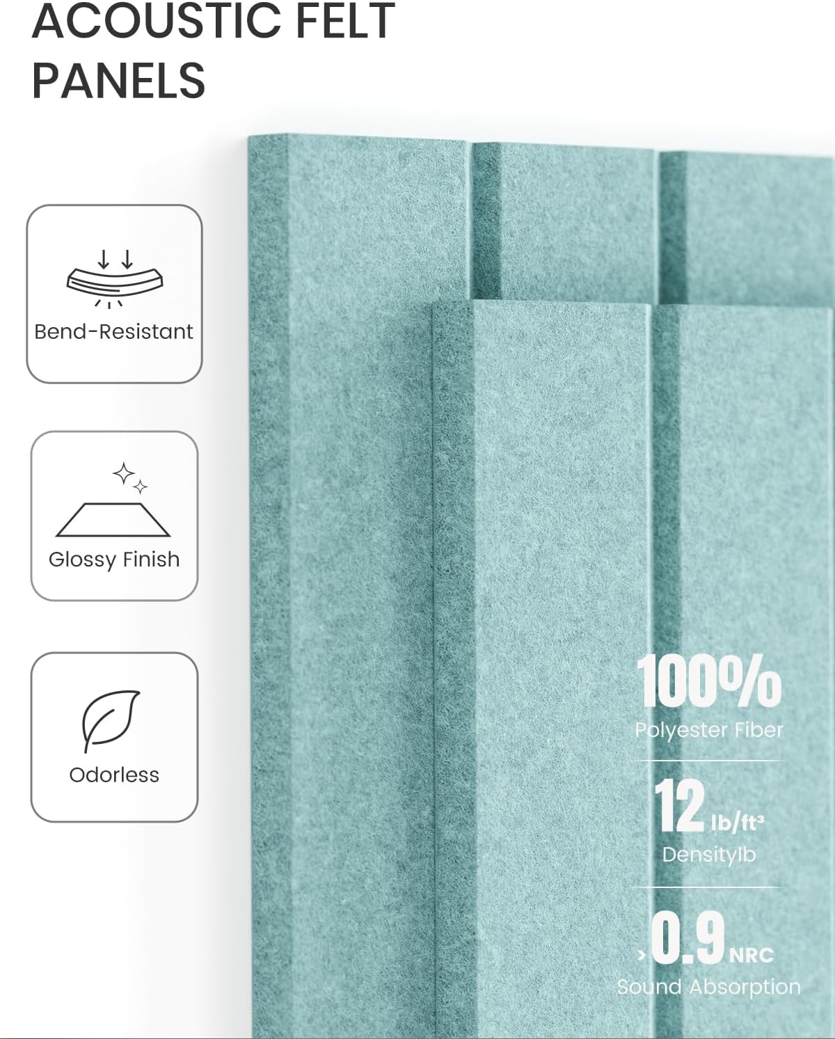 Fluxynara Large Felt Bulletin Board 48" x 36" Cork Board Alternative-12 Pack with 70 Safe Removable Adhesive Tabs, Cork Boards for Walls Cork Board for Home Office Classroom Pin Board (Oatmeal)