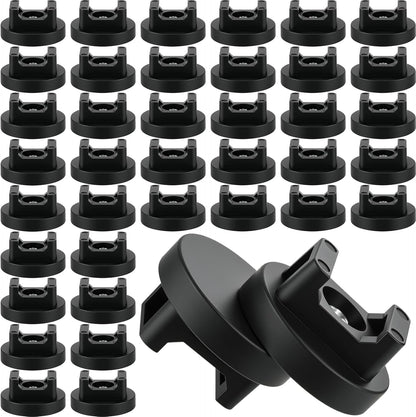 Yookeer 15 Pcs Magnetic Zip Tie Mount Base Black Magnetic Cable Clips Wire Holder Multipurpose Cable Ties Management Base Electrical Supplies for Wire (22 mm)