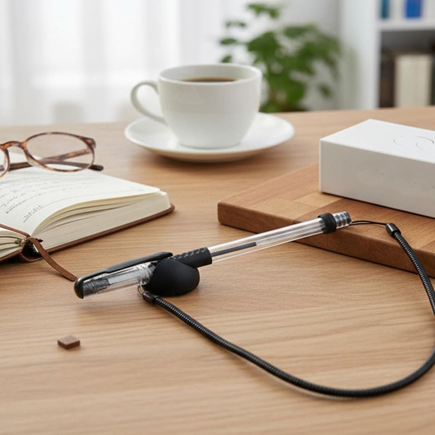 3Pcs Retractable Pen Leash with Ring,Elastic Pen Lanyard for Writing Boards,Tablets & Clipboards Pen Holder Attachment (Style 1)
