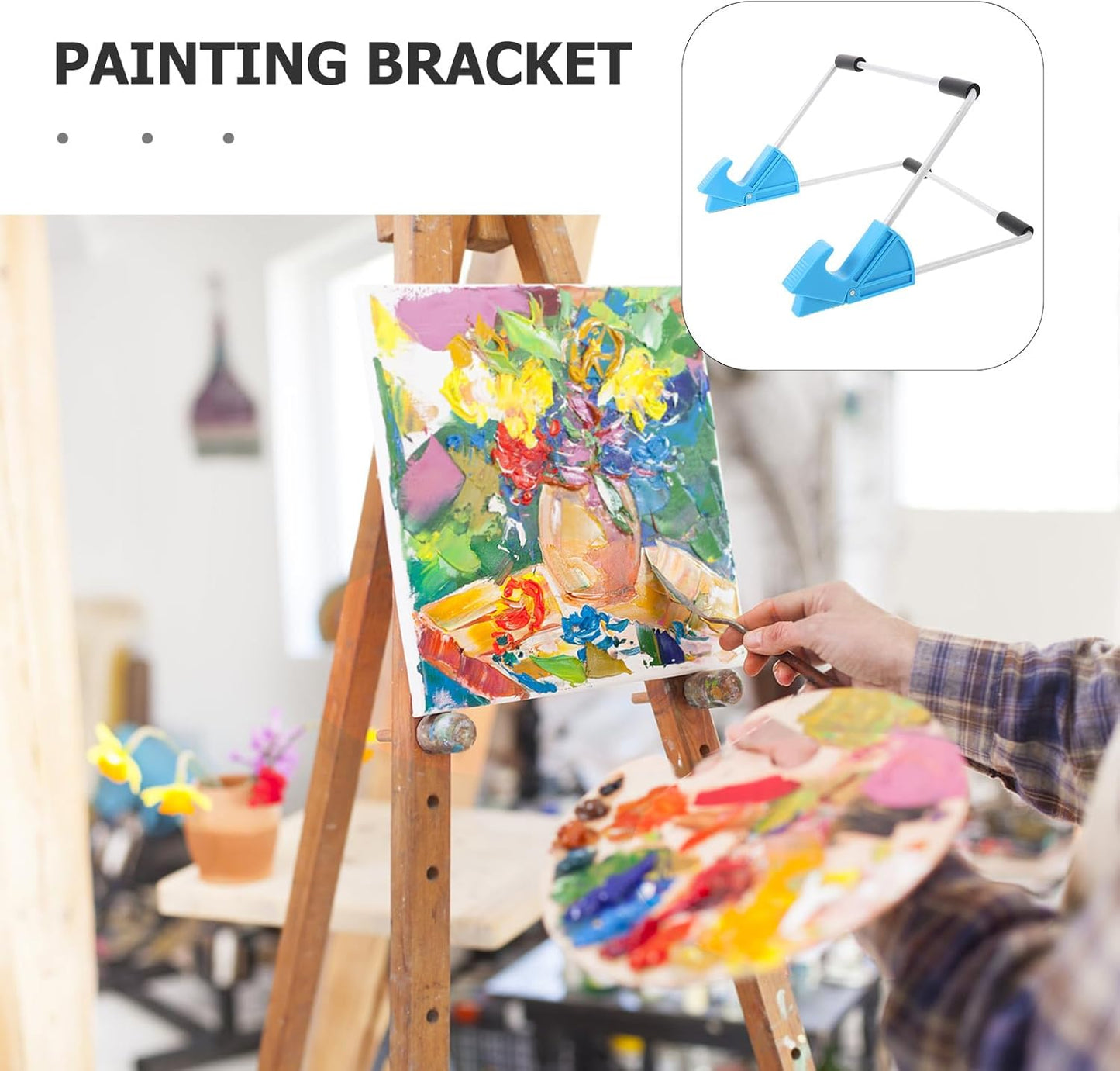 Holibanna Tracing Board Bracket Stand: Adjustable Light Board Stand for Tracing - LED Copy Pad Light Box Holder for Desktop Art Studio Painting and Sketching Pink