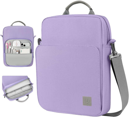 Dadanism 9-11 Inch Tablet Sleeve Bag Carrying Case with Shoulder Strap for iPad (A16) 11", iPad 10th Gen 10.9", iPad Air M4/Pro M5 11", iPad 9/8/7th 10.2", Galaxy Tab A11+ Plus 11", Cloudy Pink