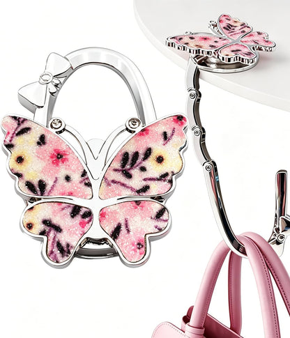 Portable Purse Hook for Table Foldable Handbag Hanger Folding Bag Holder Black
