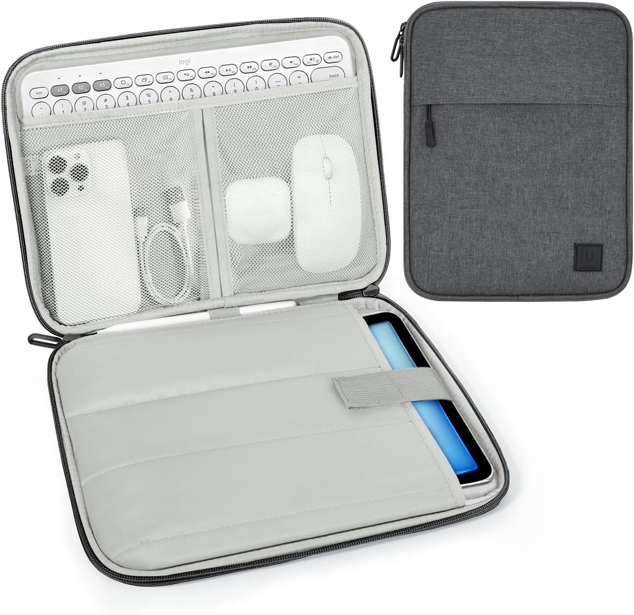 Dadanism 9-11 Inch Tablet Sleeve Padded Carrying Case for iPad (A16) 11th Gen 11", iPad 10th Gen 10.9", iPad Air M4/Pro M5 11", iPad Air 5/4, iPad 9/8/7th Gen, Galaxy Tab A11+ Plus 11", Blue