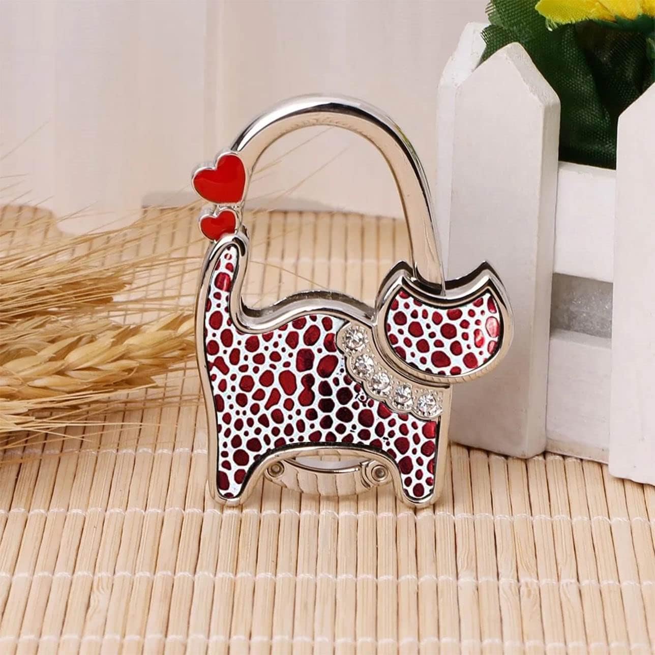 KSMD Variety Design Purse Hooks for Table and Bars,Portable Purse Hanger Organizers Hooks Handbag Pocketbook Holder Bag Storage for Desk,Foldable Folding Purse Table Hook Hanger