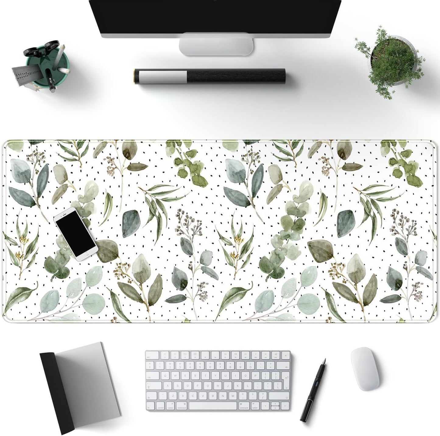 World Map Desk Mat Historical World Map Desk Pad Extra Large Computer Mouse Pad XL Black Topographic Mousepad Keyboard Pad for Desk Gaming Computer Laptop Office Non-Slip Desk Pad 31.5x11.8 in