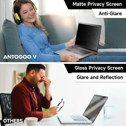 2 Pack Laptop Privacy Screen 15.6 Inch (1920x1080) Display, Anti Blue Light Glare Anti Scratch Computer Privacy Shield for 15.6" 16:9 Hp Lenovo Dell Acer Asus Samsung Portable Monitor