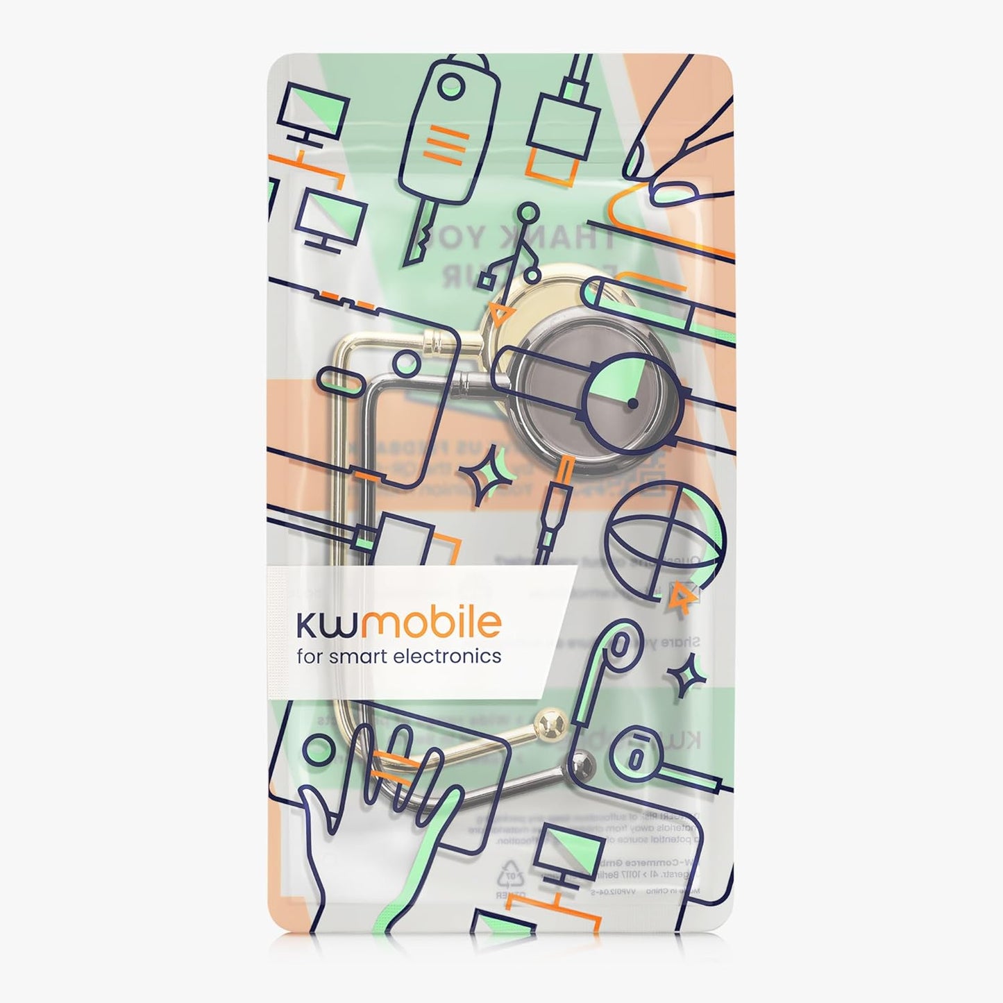 kwmobile Purse Hook for Table - Set of 2 Purse Holder - Handbag Hanger - Portable Bag Holder - Bag Hooks for Desk - Table Hook Gold