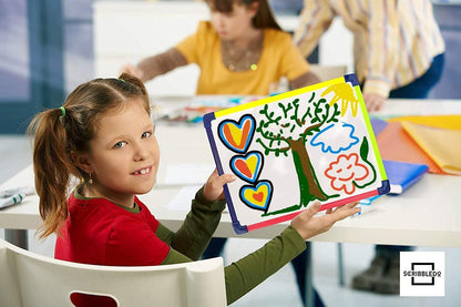 SCRIBBLEDO Colored Frame Magnetic Dry Erase White Board 9" X 12" WHITEBOARD