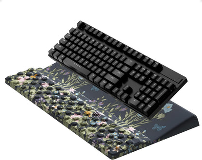Ospelelf Tilt Keyboard Stand with Wrist Rest, Comfy Ergonomic Keyboard Riser Holder for Office Home