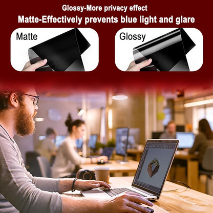 [2-Pack] 24 Inch Computer Privacy Screen Filter (16:9 Aspect Ratio) - Removable, Anti Glare & Blue Light Blocking, Compatible with HP Dell ASUS Acer Samsung Monitors