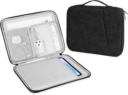 DTTO 9-11 Inch Tablet Sleeve Bag for iPad A16, iPad Air 11-inch M3 M2 / Air 5/4th Gen 10.9", iPad Pro 11 M4, iPad 10/9/8/7th Gen, Galaxy Tab A9+, Waterproof Travel Bag, Pink