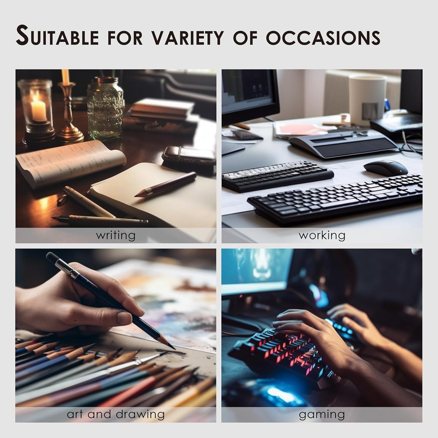 Distressed Leather Desk Mat - Non-Slip PU Desk Pad for Office and Home - Desk Organization and Accessories - Ideal for Large Mouse Pad and Desk Mats on Top of Desks(Tan,36"x 17")