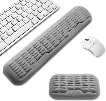 UnivoColors Ergonomic Mouse Wrist Rest,Latest 3.0 Wave Curve Design,High-Resilience Memory Foam Non-Slip Base,Reduces Wrist Fatigue,Ideal for Office Gaming & Long Hours of Use(Black)