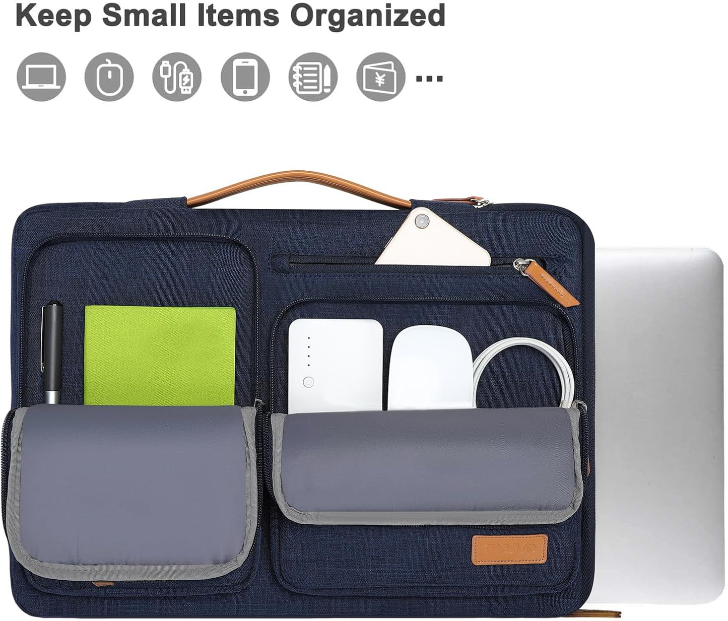 MOSISO 9-11 inch Tablet Sleeve Case for iPad A16 2025, iPad Air 11 inch M3 M2, iPad Pro 11 M4, iPad 10/9/8/7th, Galaxy Tab A9+/S9/S8/Plus 11, Side Open Carrying Bag with 4 Zipper Pockets, Black