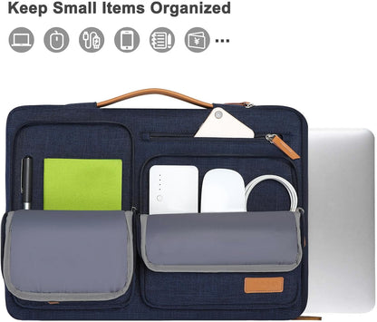 MOSISO 9-11 inch Tablet Sleeve Case for iPad A16 2025, iPad Air 11 inch M3 M2, iPad Pro 11 M4, iPad 10/9/8/7th, Galaxy Tab A9+/S9/S8/Plus 11, Side Open Carrying Bag with 4 Zipper Pockets, Black