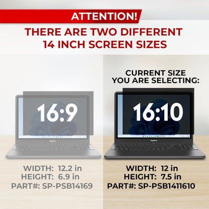 SightPro 24 Inch 16:9 Computer Privacy Screen Filter for Monitor - Privacy Shield and Anti-Glare Protector