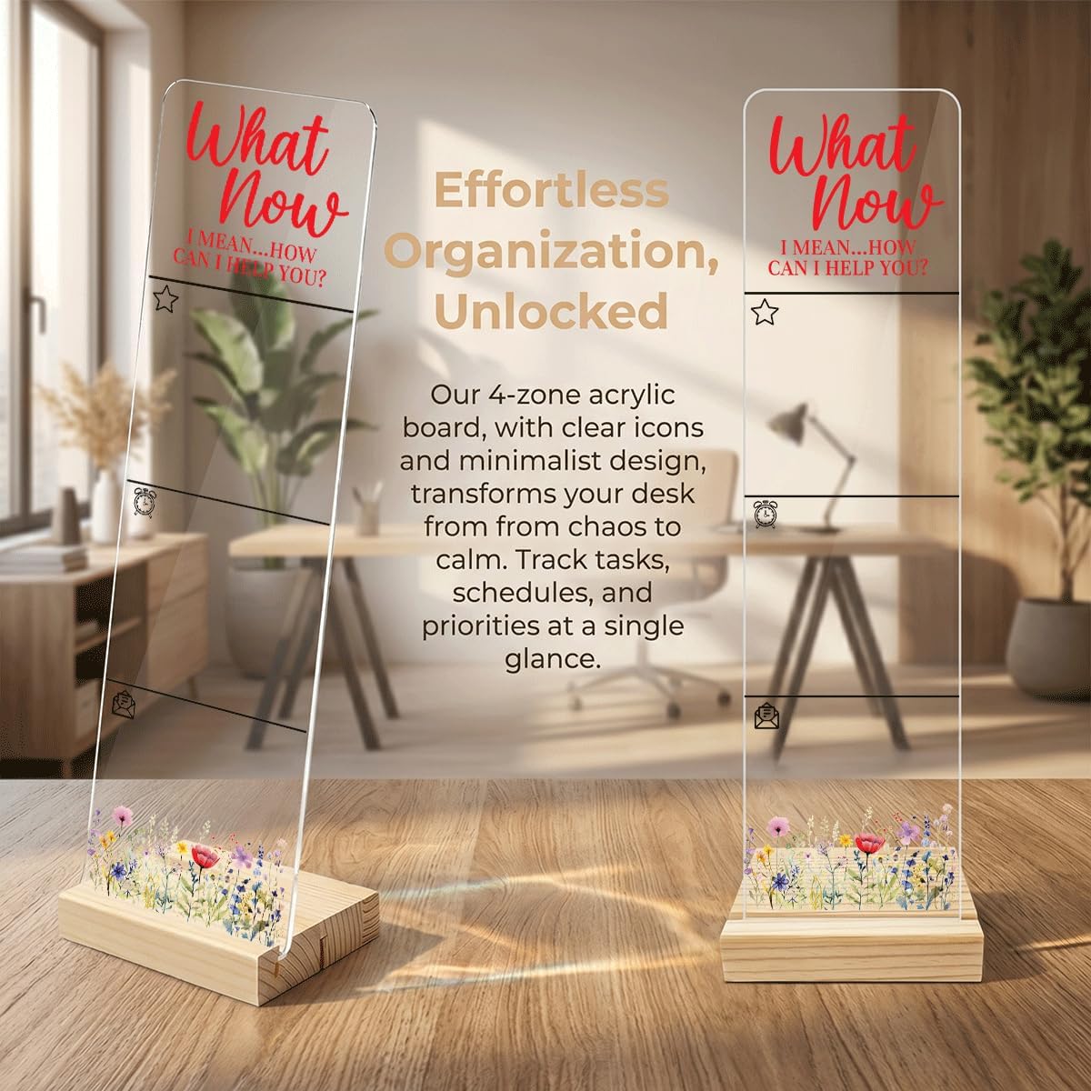 Sticky Note Holder Acrylic Monitor Memo Board Desk Organizers and Accessories Desk Decor Post It Note Holder with 200Pcs Sticky Notes Funny Sarcastic Office Positive Desk Sign