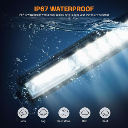 LED Light Bar Kit, 32Inch 585W Ultra Slim Double Row Light Bars, 4PCS 72W Led Cube Pods with Wiring Harness, Off Road Driving Fog Work Lights for Trucks SUV ATV UTV Tractor Pickup Boat
