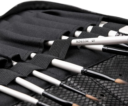 MEEDEN Paint Brush Holder, 11.5 X 10 Inch Zippered Painting Brush Case, Organization and Storage Bag for Artist Paint Brush (Brushes NOT Included)