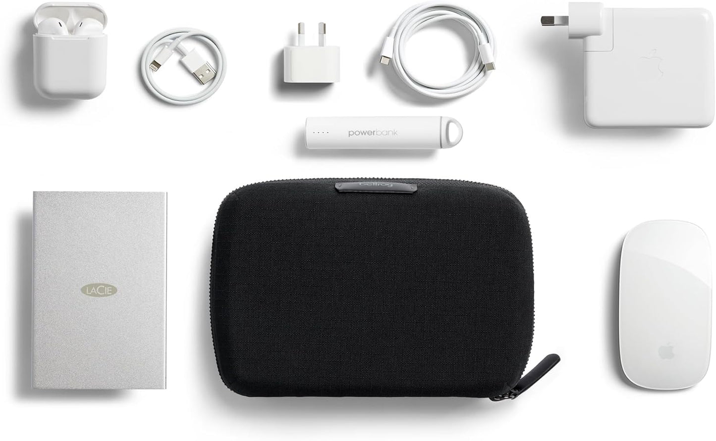Bellroy Tech Kit Compact (Tech Accessories Organizer, Zipper Pouch) - Saltbush