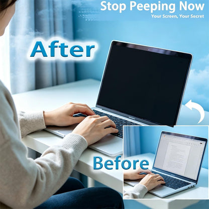 Laptop Privacy Screen 16.1 inch 16:9, 26° Anti Peeping Removable Anti Glare Blue Light Filter Compatible with All 16.1” 16:9 Laptops Portable Monitors