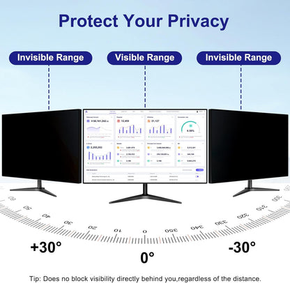 Laptop Privacy Screen 14 Inch 16:9 Aspect Ratio, Laptop Screen Privacy Shield Compatible With Lenovo Hp Dell Acer Asus Thinkpad Envy Xps, Removable Anti Glare Blue Light Computer Filter Protector