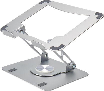 Uncaged Ergonomics Swivel Laptop Stand for Desk, Adjustable Computer iPad Stand for Desk w/ 360 Rotation, Portable Laptop Holder for Home Office Ergonomic Supplies