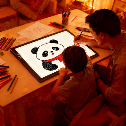Large A2 LED Light Pad for Diamond Art Painting & Tracing, USB-Powered Light Board with 3 Brightness Levels - Includes Clips & Painting DIY Tools Kit