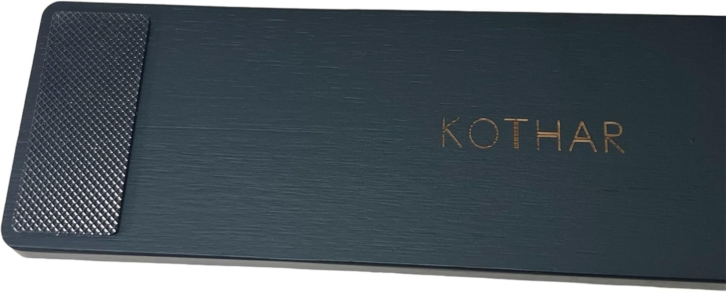 Kothar Wooden/Bamboo Keyboard Wrist Rest - Ergonomic Design, Comfortable Support for Mechanical Keyboards, Office & Gaming Use (TKL, Black)