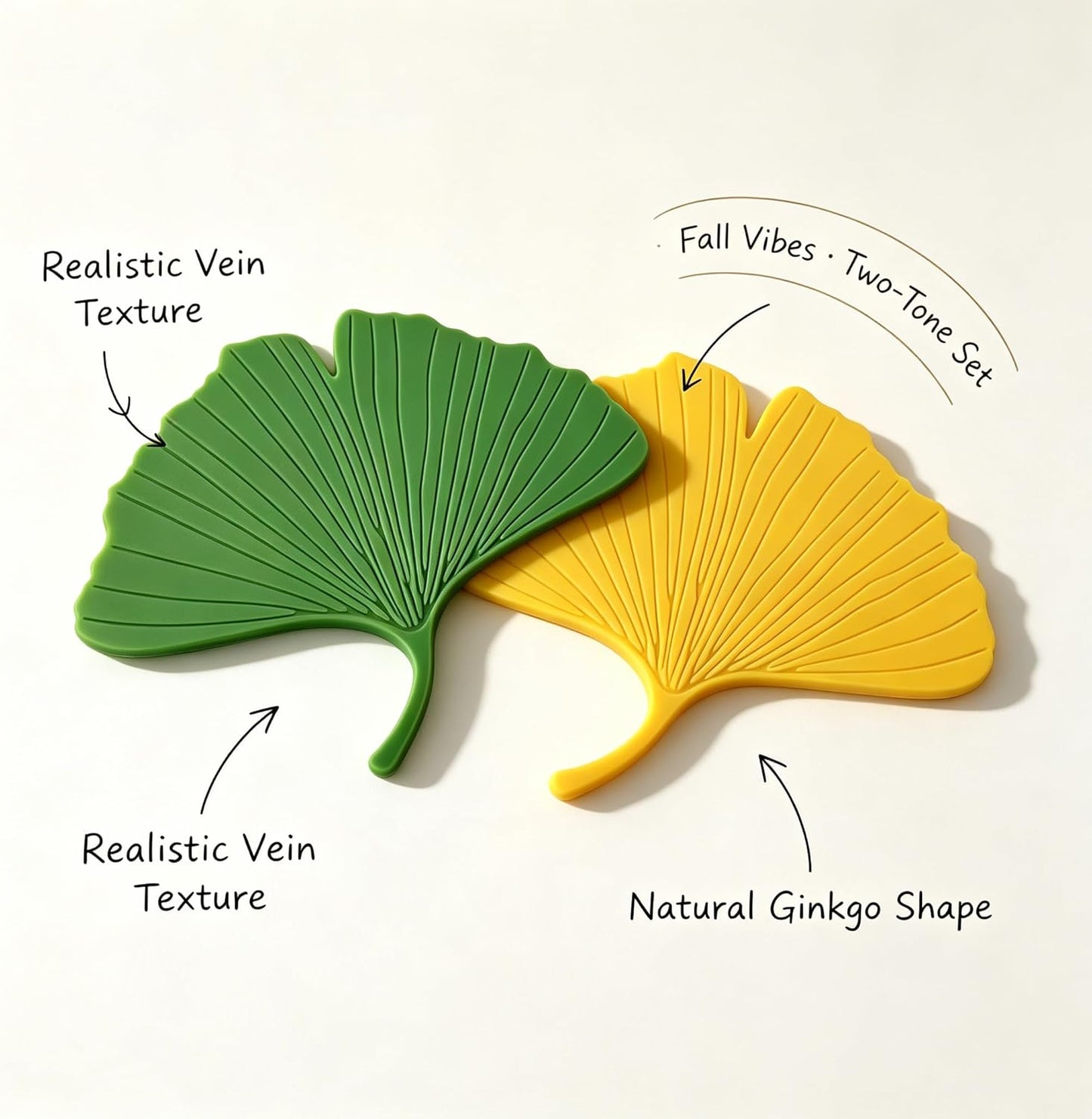 2PCS Cute Monstera Coasters, Soft Silicone Coaster for Drink, Fun Plant Cup Coasters for Desk, Creative 3D Green Turtle Leaf Drink Coaster, Tropical Home Decor