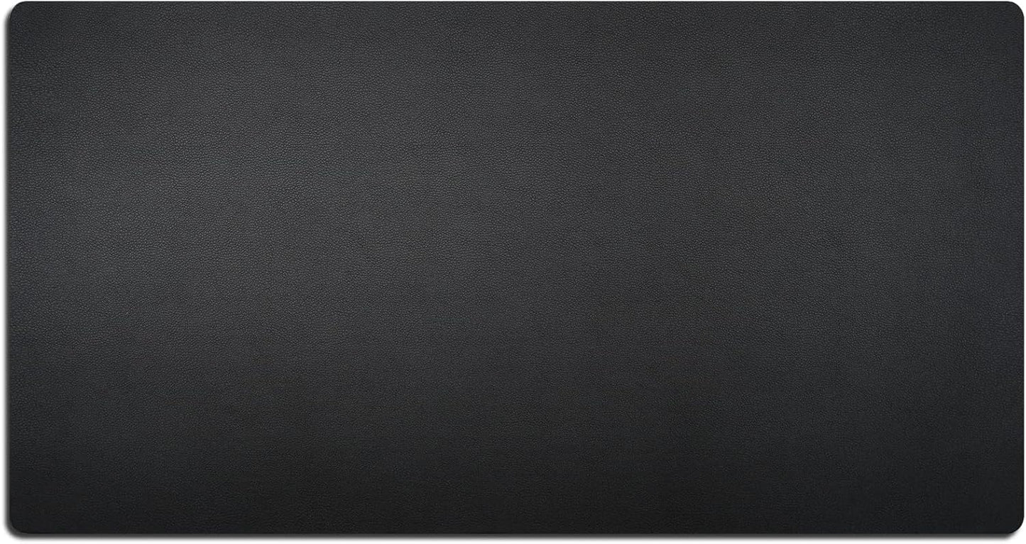 Nekmit Leather Desk Blotter Pad 17 x 12 Inches, Flat, Non-Slip, Waterproof, Black