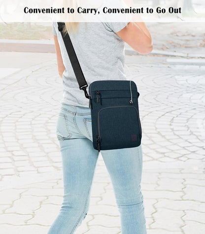 Dadanism 9-11 Inch Tablet Sleeve Bag with Shoulder Strap for iPad (A16) 11", iPad Air M4 Pro M5 11", i-Pad 10th Gen 10.9", i-Pad 9/8/7th Gen 10.2", Galaxy Tab A11+ Plus 11", reMarkable 2 10.3", Black