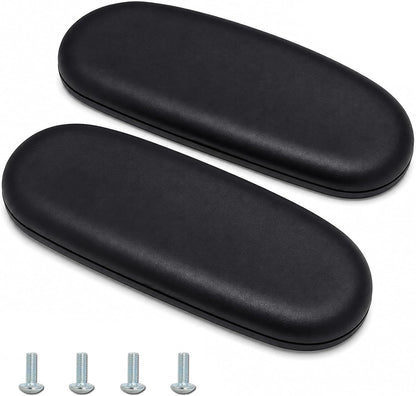 Podoy Office Chair Armrest Pads Replacement Fits Univeral Desk Chair Arms with Mounting Hole Patterns Screws, Desk Armrest Cover 4" x 10" (Pack of 2)