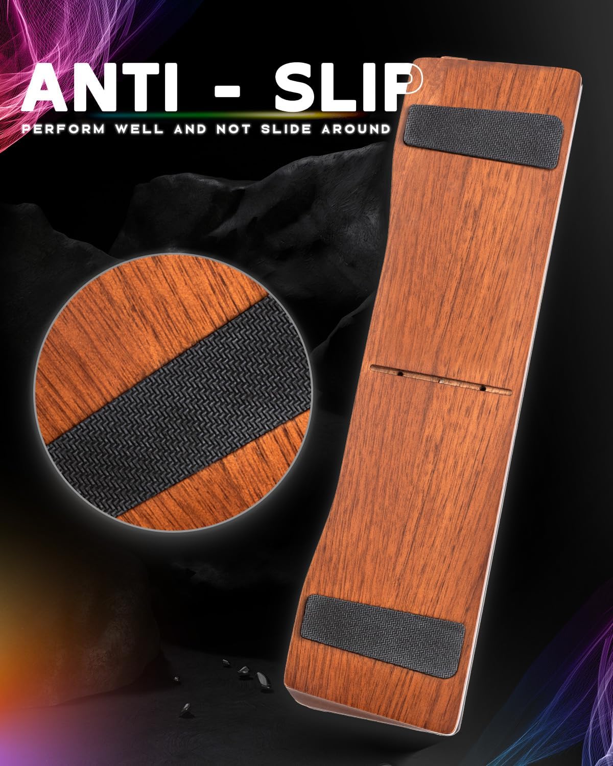 ASFSKY Keyboard and Mouse Wrist Rest Set for 60%-75% Compact Keyboards – Ergonomic Wooden Support Pad with PU Leather & Memory Foam, Anti-Slip Rubber Base for Gaming, Office & Typing Pain Relief