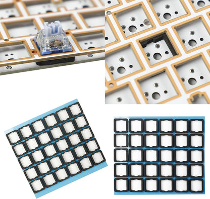 120PCS Keyboard Switches Sound Dampeners Sheet Shaft Silencers Foam Pads for Mechanical Keyboard Switches Circuit Board