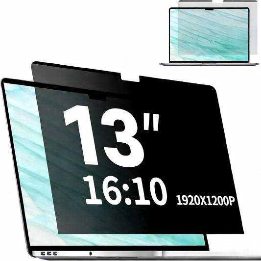 Magnetic Laptop Privacy Screen 14 Inch 16:10, Removable Matte Anti Glare Blue Light Filter - Computer Privacy Shield Not for 14" 16:9 Laptop