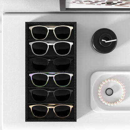 Sunglass Organizer Tray,Eyeglass Storage for Multiple Glasses,Jewelry and Sunglasses Drawer Organizer (Beige 2)