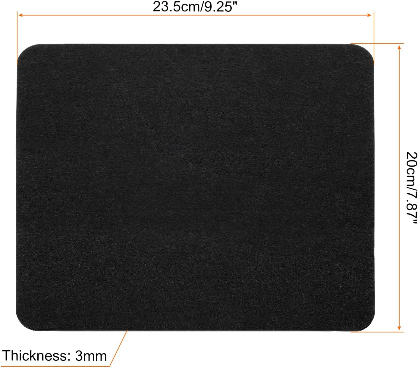 PATIKIL 9"x8" Mouse Pad, Felt Dual Side Soft Desk Pad Writing Mat for Office Home, Light Gray