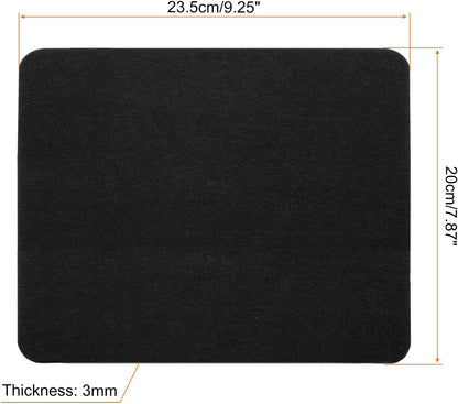 PATIKIL 9"x8" Mouse Pad, Felt Dual Side Soft Desk Pad Writing Mat for Office Home, Light Gray
