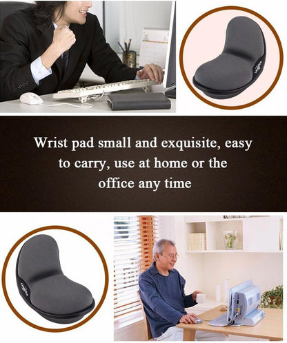 Memory Foam Mouse, Keyboard Wrist Rest Pad Anti-Skid Mousepad Support Mat for Office Computer Laptop Mac- Durable Comfortable Lightweight Easy Typing Pain Relief (Gray)