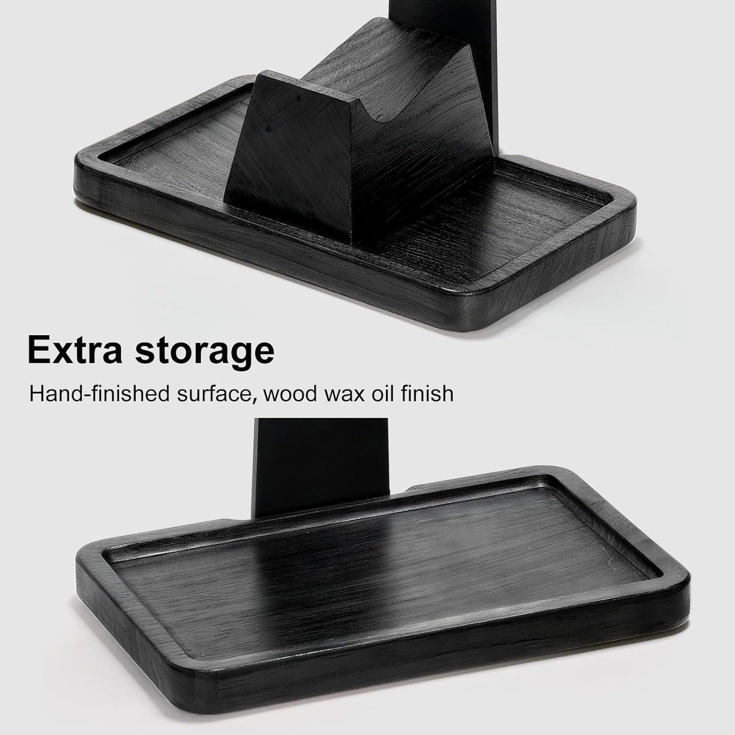 UPERGO Solid Wood Gaming Headset Stand with Controller Holder - Creative Gift for Teens, Boyfriends, Brothers, and Gamers - Desktop Organization and Decoration