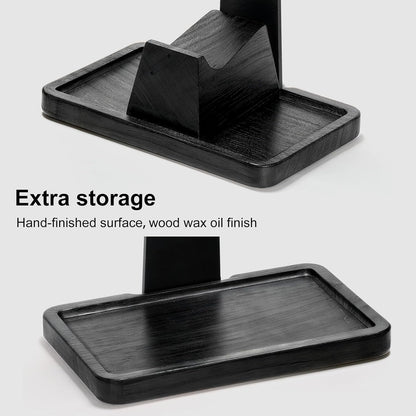UPERGO Solid Wood Gaming Headset Stand with Controller Holder - Creative Gift for Teens, Boyfriends, Brothers, and Gamers - Desktop Organization and Decoration