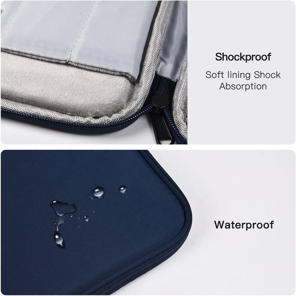 12-12.9 Inch Tablet Sleeve Bag for 12.4" Samsung Galaxy Tab S10+ S9+ Plus/S8+/S7+ Plus/S7 FE,13" iPad Air M4 M3 M2/iPad Pro M5 M4/Pro 12.9"/Microsoft Surface Go 2 12.4"/Pro 11 10 Carrying Case-Black