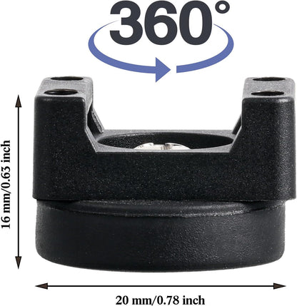Yookeer 15 Pcs Magnetic Zip Tie Mount Base Black Magnetic Cable Clips Wire Holder Multipurpose Cable Ties Management Base Electrical Supplies for Wire (22 mm)