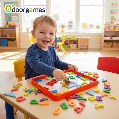 Magnetic Board for Kids – 13.2" X 10" - Magnetic Dry Erase Tray | Stackable Magnetic Tray for Classroom, Home, Travel & Preschool Learning (Cyan)