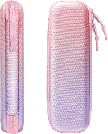 Fintie Holder Case for Apple Pencil Pro, Apple Pencil (USB-C / 1st / 2nd Generation), PU Leather Carrying Bag Sleeve Compatible with Pen, USB Cable, Samsung Stylus, Lilac Marble